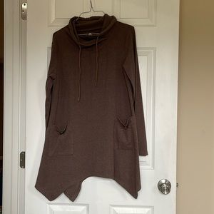 NWOT Brown tunic dress